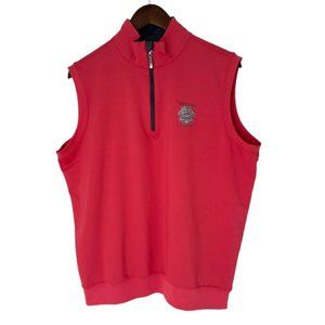 Carnoustie -‎ Whistling Straits Embroidered Mens Medium Pink Quarter Zip Vest